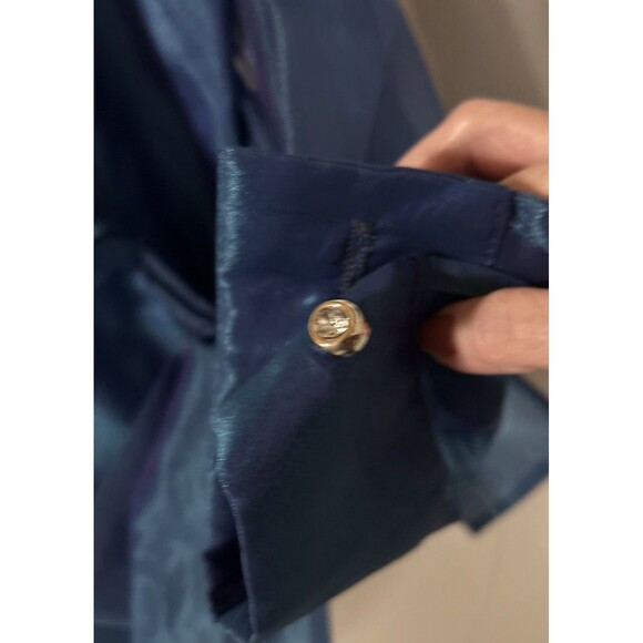 Helene Blake Evening formal wrap top Size Medium Color royal blue and purple - Picture 4 of 9